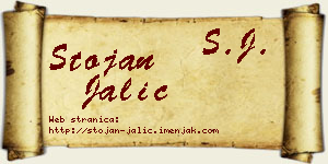 Stojan Jalić vizit kartica